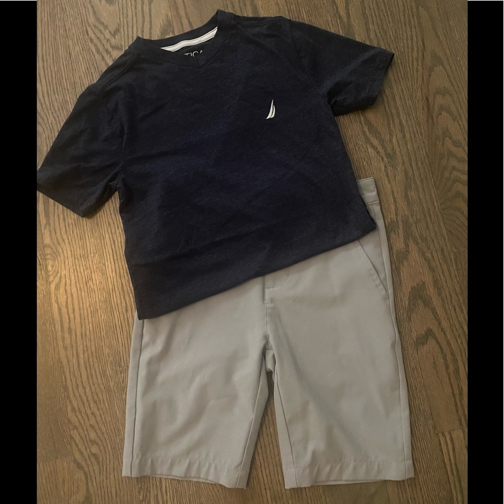 Bundle Nautica Shirt & Shorts Set
